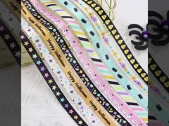 10mm Sản phẩm mới Phong cảnh Halloween Không khí Dưa chuột Thần Nhện Candy Trick Maker Ribbon Không khí