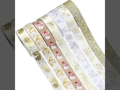Dải ruy băng Giáng sinh vàng, vòng hoa Giáng sinh, cây thông Giáng sinh, cung, đồ trang trí, đóng gói quà tặng DIY,