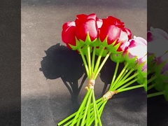 Đồ bán buôn hoa hồng giả tạo 7 đầu, hoa hồng hoàng gia hoa hồng cầm tay cho nhà, khách sạn, đám cưới