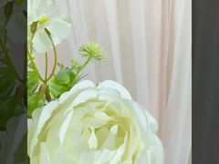 Phong hoa hoa hồng giả, hoa lụa, hoa nhựa, hoa giả, trang trí phòng khách đơn nhánh