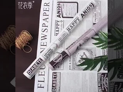 Tờ báo tiếng Anh cũ, giấy kraft, giấy bọc hoa Valentine, bao bì hoa hồng