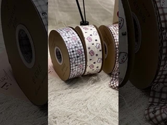 4.0cm Cute hoạt hình Anime in ruy băng hộp quà đóng gói Bow DIY bánh trẻ em trang trí ruy