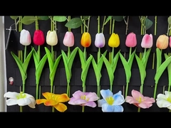 Tiền bán chạy xuyên biên giới hoa nhân tạo tulip PU, trang trí bó hoa cưới Amazon, phòng khách