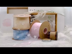 Ngành công nghiệp hạng nặng Ngọc bông trái tim thêu Tuyết sợi bó hoa Bao bì Macaron ruy băng cửa hàng hoa bánh Sh