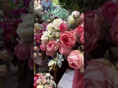 Rose mô phỏng hoa giả bàn ăn, bàn cà phê trang trí bó hoa, cảm giác cao cấp, đốt cháy