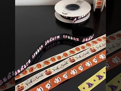 Halloween 1.6cm Băng hoa in Băng hoa lễ hội DIY Băng hoa vật liệu đóng gói