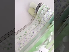 Mint Manbo Ribbon Flower Bouquet Float Thiết kế hoa thủ công DIY Gift Cake Pack Đẹp trang trí