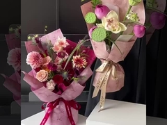 Bamboo Bướm Phong cách cổ DIY Hoa sắp xếp Hoa giấy đóng gói