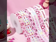 Dải băng sinh nhật gấu dâu tây