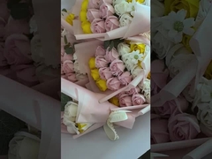 Hộp quà 18 bông hoa xà phòng hình hoa hồng, bó hoa xà phòng, quà tặng Valentine, Giáng sinh, sinh nhật nhỏ