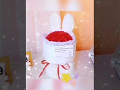 Chiết kế hoa của lễ hội Qixi, quà ngày của mẹ, tai thỏ dễ thương, hoa nhân tạo, s