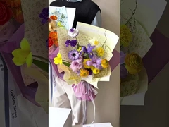 Bảng giấy bọc hoa Phalaenopsis màu mờ, giấy bọc hoa hoa chống nước, wa