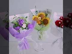 Chuyển qua biên giới phổ biến thủ công crochet bông treo hoa hoa hoa hồng hộp quà ngày của mẹ