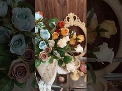 Hoa hồng giả, thác nước 6 đầu Dora Rose, trang trí hoa giả, hoa cưới bán buôn