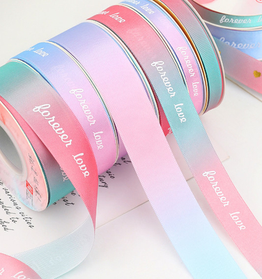 Giá tốt. Mạ vàng Laser Bronzing Ribbed Ribbon In Webbing Polyester Dệt Băng trực tuyến
