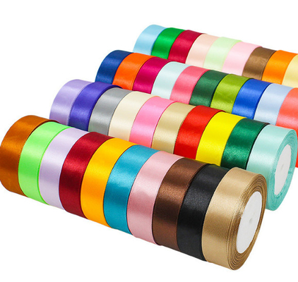 Giá tốt. Gói quà ruy băng Polyester Satin để đóng gói hoa Ruy băng hộp quà tặng ngày lễ trực tuyến