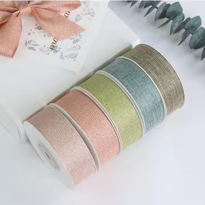 Giá tốt. Polyester Gift Packing Ribbon Design Bamboo Joint Double Face Woven Grosgrain cho thủ công trực tuyến