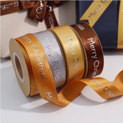 Giá tốt. Polyester Satin Ribbon 3D đúc ấn tái chế Gossgrain đồ ăn thủ công túi đóng gói Logo tùy chỉnh trực tuyến