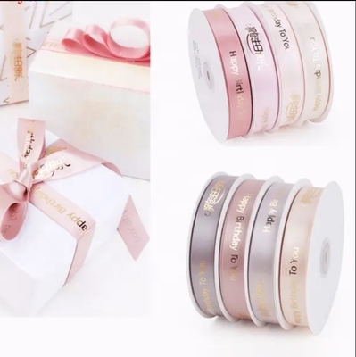 Mua Logo tùy chỉnh in satin Gift Wrap Ribbon với đồ trang trí polyester online manufacture