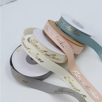 Mua Tấm giấy 3D màu xám bóng mượt được tùy chỉnh Nhạc băng Polyester Grosgrain cho bao bì quà tặng online manufacture
