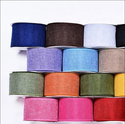 Giá tốt. Sợi dây Burlap Ribbons Roll cho Gift Wrap trong 63mm 10yards Bao bì Kích thước 10X10X10 cm trực tuyến