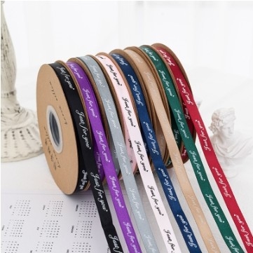 Giá tốt. Ribbon cường độ cao cho in tiếng Anh trong gói quà tặng và trang trí trực tuyến