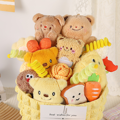 Mua Butter Bear Cartoon Doll Cute Stuffed Animal Bouquet Cho Bạn gái Món quà búp bê nhỏ online manufacture
