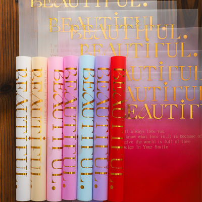 Giá tốt. Bức giấy bọc hoa tùy chỉnh Lizhiran phong cách Hàn Quốc Bức dán vàng hoa Anh Hỗn vật chống nước cho Ngày Valentine trực tuyến