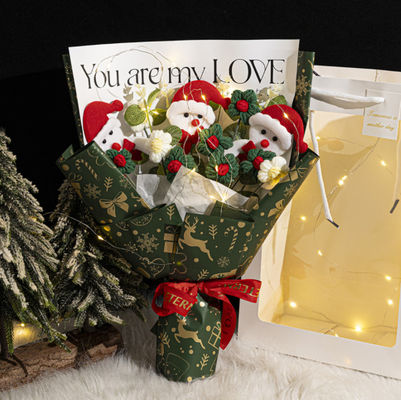 Mua Cây hoa mô phỏng len đan tay 20x33cm với nhiều tùy chọn màu sắc sản xuất trực tuyến