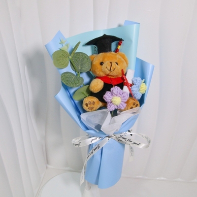 Mua Ph.D. Bear Bouquet - Sinh viên tốt nghiệp hoa búp bê Plush cho các cặp vợ chồng & sinh viên, Creative Cartoon Knitted Gift online manufacture
