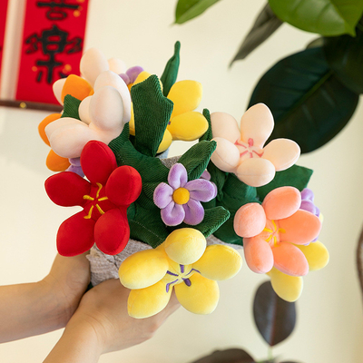 Giá tốt. Hoa khác nhau 10x30cm Bouquet Dolls đám cưới vui vẻ thực tế cầm tay hoa Plush cho cô gái quà lãng mạn trực tuyến