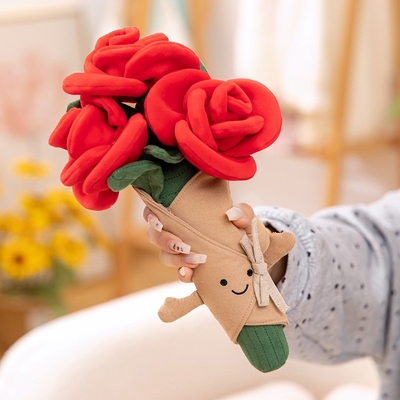 Mua Rose Variety Plush Animal Bouquet quà an ủi cho mọi dịp 10x30cm online manufacture