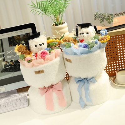 Giá tốt. Cổ bông gấu bông hoa tốt nghiệp - Quà hoa cho sinh viên tốt nghiệp, cô ấy & Ngày Valentine 20x40cm trực tuyến