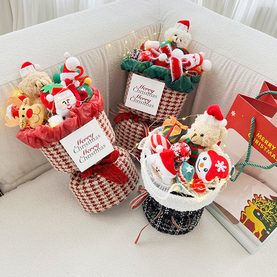 Mua Món quà Giáng sinh Tác phẩm hoạt hình Plush Doll Bouquet Santa Claus Doll Sản phẩm hoàn thiện Quà tặng sinh nhật cho bạn gái và người bạn thân nhất online manufacture
