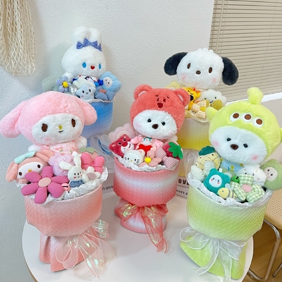 Giá tốt. Trung Quốc Ngày Valentine làm bằng tay búp bê hoa lớn tai chó thiết kế món quà hoàn hảo cho sinh nhật hoặc quà lưu niệm nhiều màu sắc trực tuyến