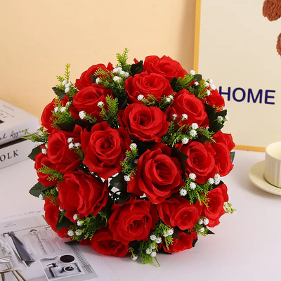 Giá tốt. Đám bán buôn Đám cưới giả mạo lụa giả mạo hoa hoa hoa hoa nhựa hoa hoa hoa nhân tạo quả bóng cho trung tâm của đám cưới trực tuyến
