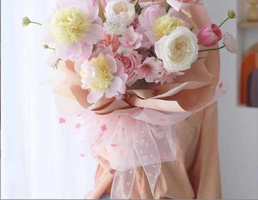 Mua Vành đai vải bóng hoa, vật liệu trang trí hoa bông bong bóng, cà vạt hoa, bao bì quà tặng, ruy băng Polka dot ribbon, sử dụng cửa hàng hoa online manufacture