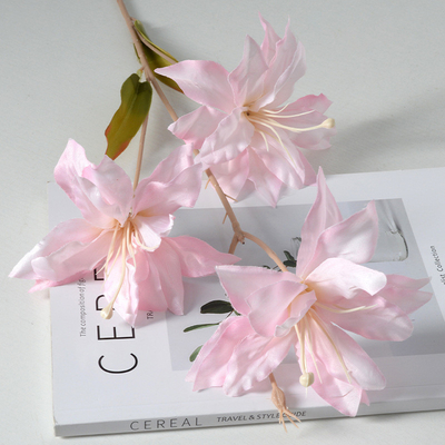 Giá tốt. Vải lụa hoa lily đám cưới hướng dẫn đường lối nhà trang trí phòng khách hoa nhân tạo trực tuyến