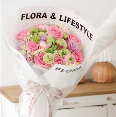Giá tốt. Bảng giấy bọc hoa thả thấm và đơn giản, giấy bọc hoa Anh màu trắng, giấy hoa ngọc trai, vật liệu quà tặng và quà tặng trực tuyến