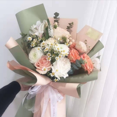 Giá tốt. Giấy Hanfei giấy bọc hoa hai màu, giấy Ouya màu rắn, vật liệu hoa Opp, nghệ thuật hoa chống nước, bao bì giấy Hansu trực tuyến