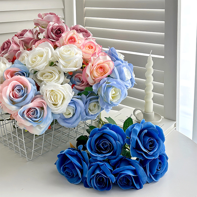 Giá tốt. Hoa hoa nhân tạo hoa hồng trang trí phòng khách nhà, ngày Valentine hoa nhân tạo trang trí phòng đám cưới trực tuyến