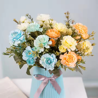 Giá tốt. Cây hoa nhân tạo bán buôn lụa nhiều Azalea đầu hoa nhà lễ hội trang trí đám cưới hoa hoa trực tuyến