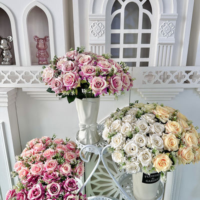 Mua Ice Heart Corner hoa hồng nhân tạo trang trí lễ hội đám cưới sản xuất trực tuyến