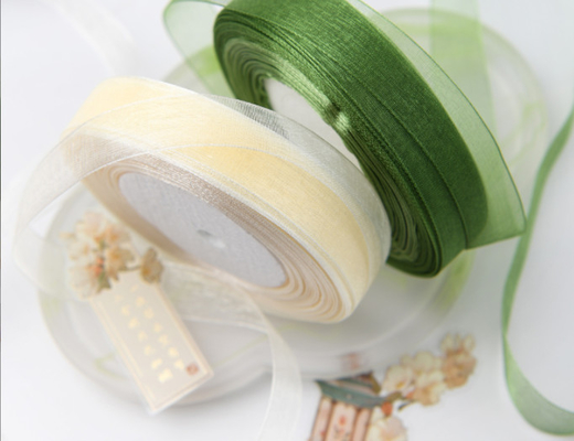 Mua Tuyết vải dải băng chiffon vật liệu DIY satin băng quân sự hộp bánh xanh trang trí hoa nhài gói bao bì băng lụa online manufacture