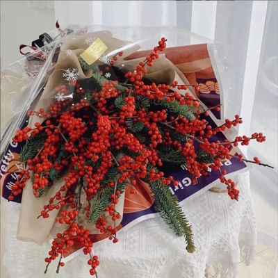 Giá tốt. Bức giấy bọc hoa cellophane tuyết trong suốt chống nước, quà Giáng sinh, vật liệu bọc hoa táo đêm Giáng sinh trực tuyến