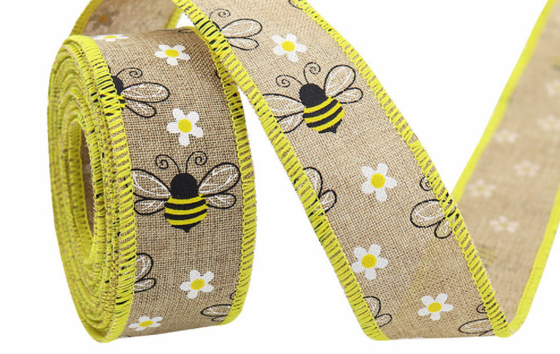 Giá tốt. Chuyển qua biên giới ong bông hoa mặt trời đoạn lễ hội ong Polka dot hình vuông dải băng zip trực tuyến