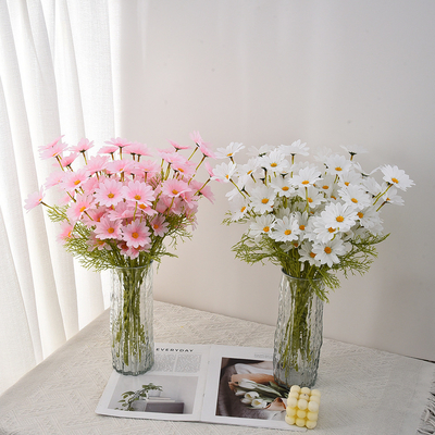 Giá tốt. Camomile, hoa ngọc, hoa nhân tạo, đồ trang trí phòng khách, trang trí nhà, đồ dùng chụp ảnh, bó hoa cưới, hoa nhân tạo trực tuyến