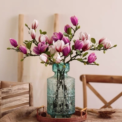 Giá tốt. hoa nhân tạo Magnolia nhà phòng khách bàn ăn hoa nhân tạo trang trí trực tuyến