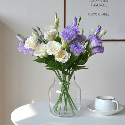 Giá tốt. Đồ bán buôn hoa nhân tạo, bó hoa delphinium 3 đầu, nghệ thuật hoa thực tế, đám cưới, trang trí nhà, hoa trên bàn, phụ kiện chụp ảnh trực tuyến