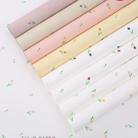 Giá tốt. 57*57cm Fashion Tulip Ouya giấy chống nước hoa hoa giấy đóng gói trực tuyến